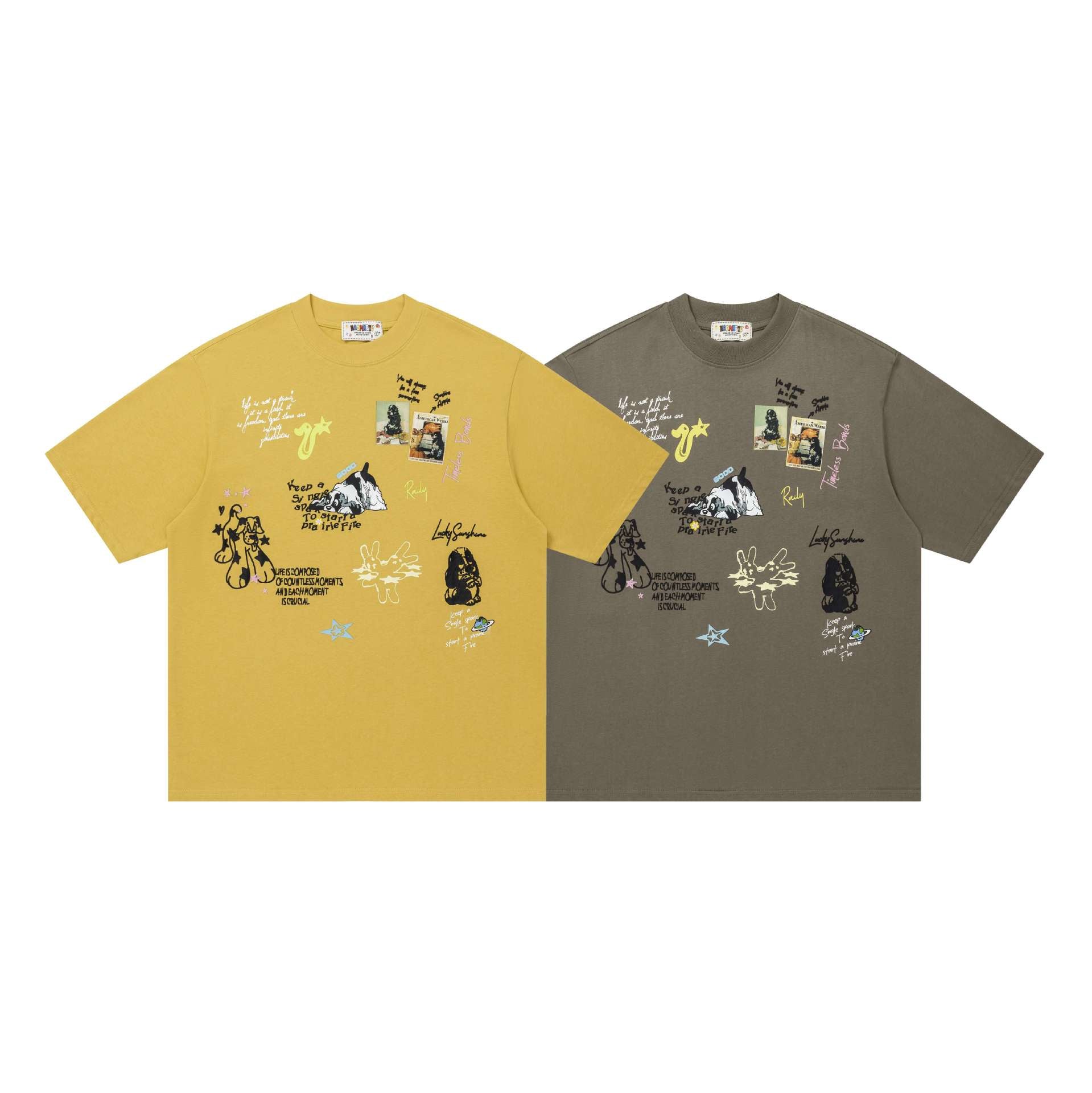 Photo stickers graffiti short sleeves