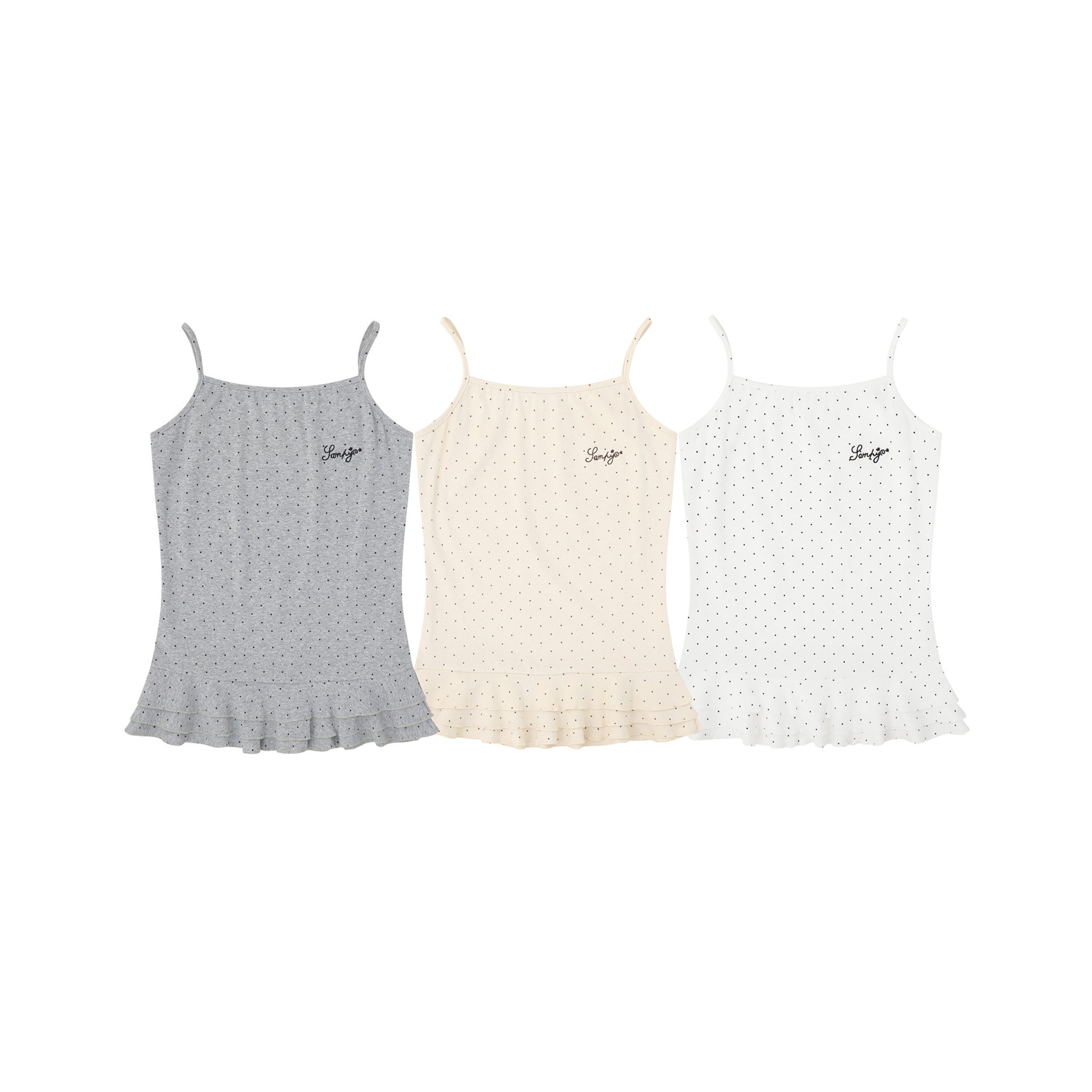 Romantic Ruffled Strap Top for Women,  Slim Fit Inner Layer or Outer Wear