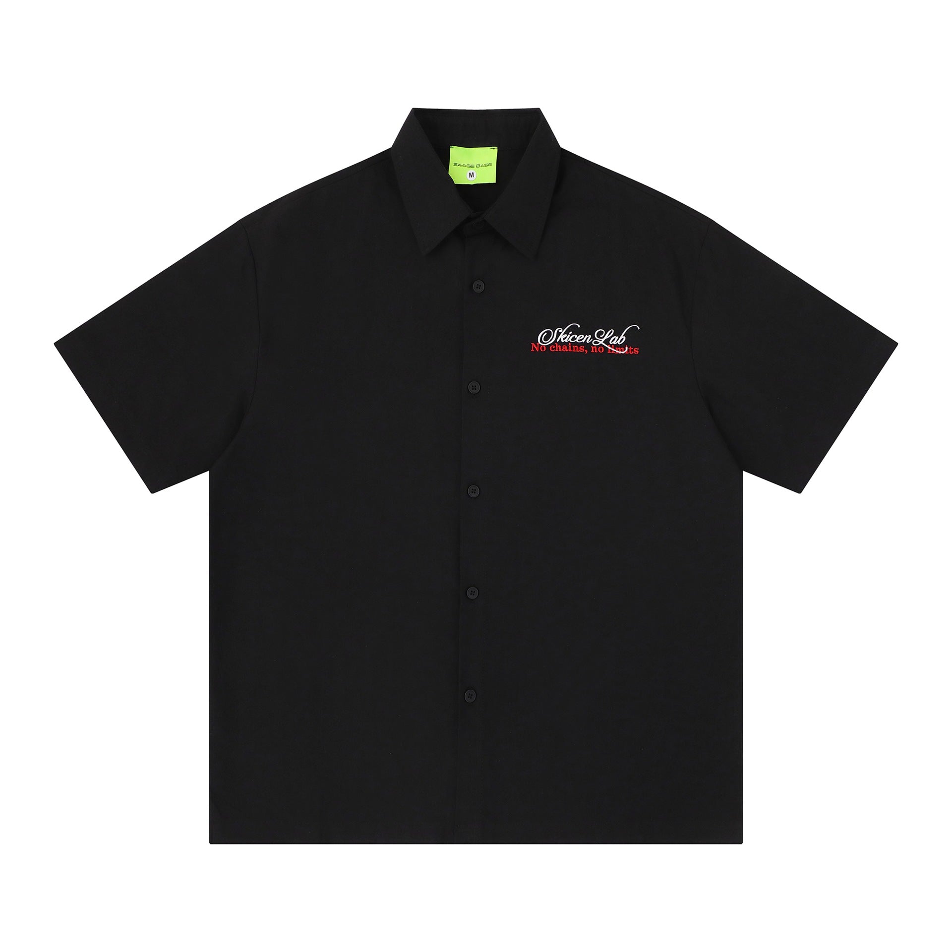 Pixel flower body letter short sleeved shirt