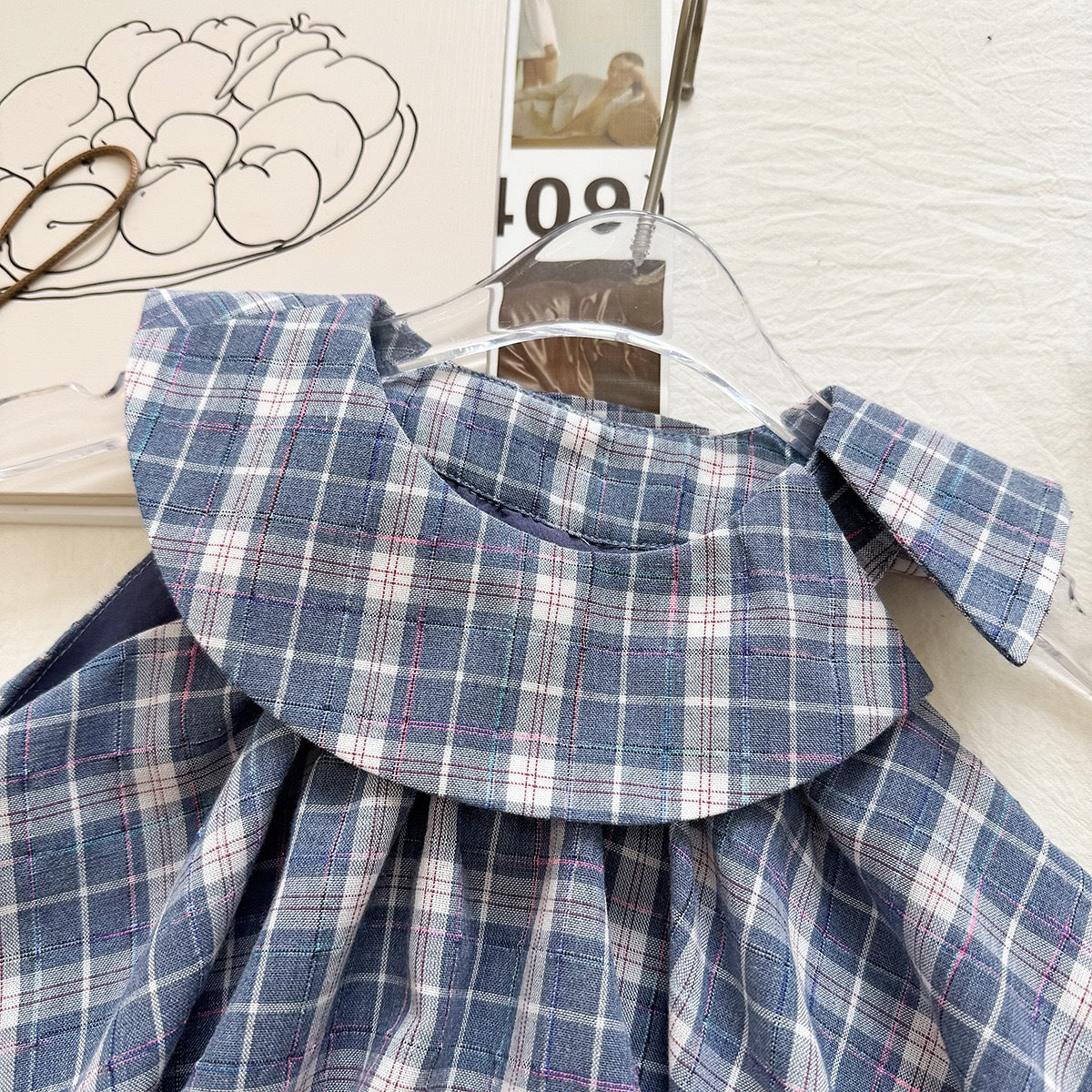Chic Plaid Two-Piece Set for Girls Summer Sleeveless Top and Shorts  Children's Outfit